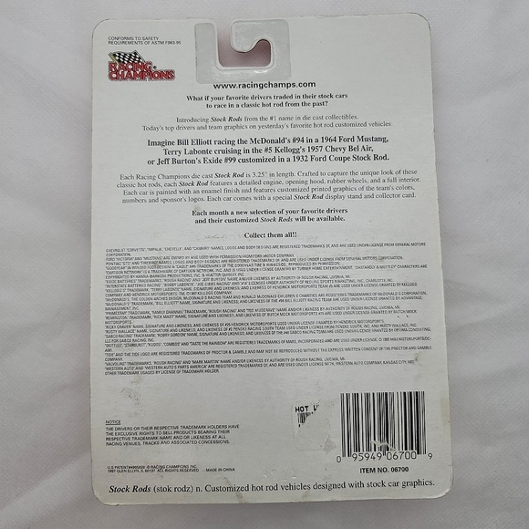 Racing Champions Stock Rods Nascar Bobby Labonte #18 Interstate Batteries - Picture 2 of 2